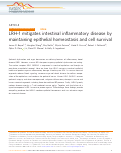 Cover page: LRH-1 mitigates intestinal inflammatory disease by maintaining epithelial homeostasis and cell survival