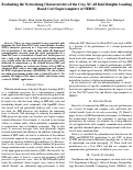 Cover page: Evaluating the networking characteristics of the Cray XC‐40 Intel Knights Landing‐based Cori supercomputer at NERSC