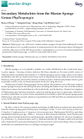 Cover page: Secondary Metabolites from the Marine Sponge Genus Phyllospongia