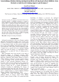 Cover page: Generalizing relations during analogical problem solving in preschool children: does
blocked or interleaved training improve performance?