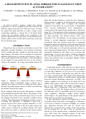 Cover page: A HIGH REPETITION PLASMA MIRROR FOR STAGED ELECTRON ACCELERATION