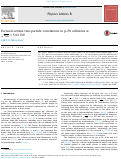 Cover page: Forward-central two-particle correlations in p–Pb collisions at sNN=5.02&nbsp;TeV