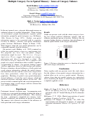 Cover page: Multiple Category Use in Spatial Memory: Issues of Category Salience