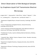 Cover page: Direct Observation of Wet Biological Samples by Graphene Liquid Cell Transmission Electron Microscopy