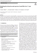 Cover page: Modeling the infrared cascade spectra of small PAHs: the 11.2 μm band