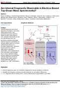 Cover page: Are Internal Fragments Observable in Electron Based Top-Down Mass Spectrometry?