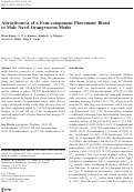 Cover page: Attractiveness of a Four-component Pheromone Blend to Male Navel Orangeworm Moths