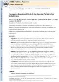 Cover page: Emergency Department Visits in the Neonatal Period in the United States