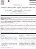 Cover page: Predictors of uterine evacuation following early medical abortion with mifepristone and misoprostol