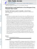 Cover page: Improving edge crystal identification in flood histograms using triangular shape crystals