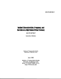 Cover page: Incident Characteristics, Frequency, and Duration on a High Volume Urban Freeway