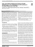 Cover page: Dose and volume limiting late toxicity of FLASH radiotherapy in cats with squamous cell carcinoma of the nasal planum and in mini-pigsExploring the limits of FLASH radiotherapy: late toxicity