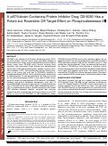 Cover page: A p97/valosin-containing protein inhibitor drug CB-5083 has a potent but reversible off-target effect on phosphodiesterase-6