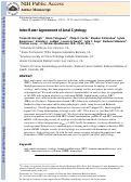 Cover page: Interrater agreement of anal cytology