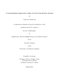 Cover page: A Learning-Based Approach to Safety for Uncertain Robotic Systems