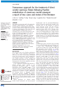 Cover page: Transvenous approach for the treatment of direct carotid cavernous fistula following Pipeline embolization of cavernous carotid aneurysm: a report of two cases and review of the literature