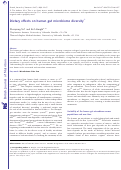 Cover page: Dietary effects on human gut microbiome diversity.