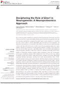 Cover page: Deciphering the Role of Emx1 in Neurogenesis: A Neuroproteomics Approach