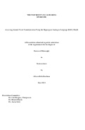 Cover page: Assessing Animal Vocal Communication Using the Hyperspace Analog to Language (HAL) Model