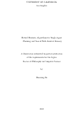 Cover page: Hybrid Heuristic Algorithms for Single-Agent Planning and Search With Limited Memory