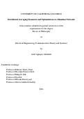 Cover page: Distributed Averaging Dynamics and Optimization over Random Networks