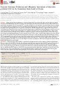 Cover page: Nascent Genomic Evolution and Allopatric Speciation of Myroides profundi D25 in Its Transition from Land to Ocean