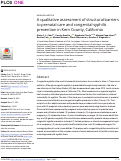 Cover page: A qualitative assessment of structural barriers to prenatal care and congenital syphilis prevention in Kern County, California.