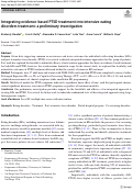 Cover page: Integrating evidence-based PTSD treatment into intensive eating disorders treatment: a preliminary investigation