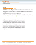 Cover page: MAP3Kinase-dependent SnRK2-kinase activation is required for abscisic acid signal transduction and rapid osmotic stress response