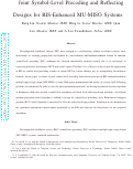 Cover page: Joint Symbol-Level Precoding and Reflecting Designs for IRS-Enhanced MU-MISO Systems