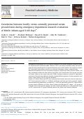 Cover page: Correlation between locally versus centrally processed serum procalcitonin during emergency department research evaluation of febrile infants aged 0-60 days.