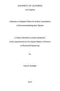 Cover page: Utilization of Adaptive Filters for Artifact Cancellation in Electroencephalography Signals