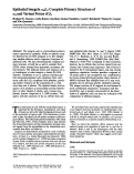 Cover page: Epithelial integrin alpha 6 beta 4: complete primary structure of alpha 6 and variant forms of beta 4.