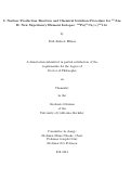 Cover page: I. Nuclear Production Reaction and Chemical Isolation Procedure for 240Am II. New Superheavy Element Isotopes: 242Pu(48Ca,5n)285-114