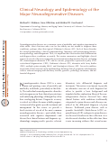 Cover page: Clinical Neurology and Epidemiology of the Major Neurodegenerative Diseases