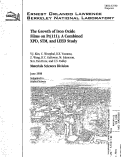 Cover page: The Growth of Iron Oxide Films on Pt(111): A Combined XPD, STM, and LEED Study