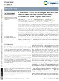 Cover page: A switchable sensor and scavenger: detection and removal of fluorinated chemical species by a luminescent metal–organic framework
