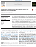 Cover page: Vibratory noise in anthropogenic habitats and its effect on prey detection in a web-building spider