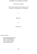 Cover page: Linearly Sofic Lie Algebras