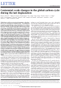 Cover page: Centennial-scale changes in the global carbon cycle during the last deglaciation