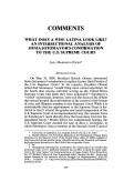 Cover page: What Does a Wise Latina Look Like? An Intersectional Analysis of Sonia Sotomayor's Confirmation to the U.S. Supreme Court