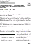 Cover page: The Recommendation and Use of Extracorporeal Membrane Oxygenation (ECMO) in Cases Reported to the California Poison Control System