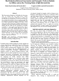 Cover page: The Distinction Between Unaccusative and Unergative Verbs in Turkish: An Offline and an Eye Tracking Study of Split Intransitivity