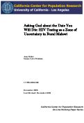 Cover page: Asking God About the Date You Will Die: HIV Testing as a Zone of Uncertainty in Rural Malawi