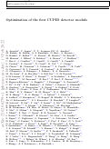 Cover page: Optimization of the first CUPID detector module