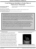 Cover page: Uveal Melanoma Identified as Ocular Mass on Point-of-care Ultrasound