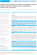 Cover page: Paediatric gastroenterology evaluation of overweight and obese children referred from primary care for suspected non‐alcoholic fatty liver disease