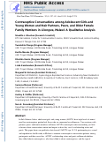 Cover page: Contraceptive Conversations among Adolescent Girls and Young Women and Their Partners, Peers, and Older Female Family Members in Lilongwe, Malawi: A Qualitative Analysis