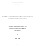 Cover page: “The Conflict is in The Values”: Understanding The Emergence and Operationalization of Managerialism in Social Justice Nonprofit Organizations