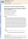 Cover page: Disrupted cortico-cerebellar connectivity in older adults